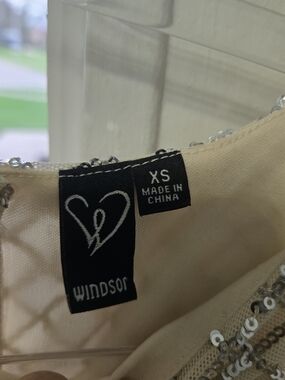 Windsor Beaded Sequin Dress - Cream